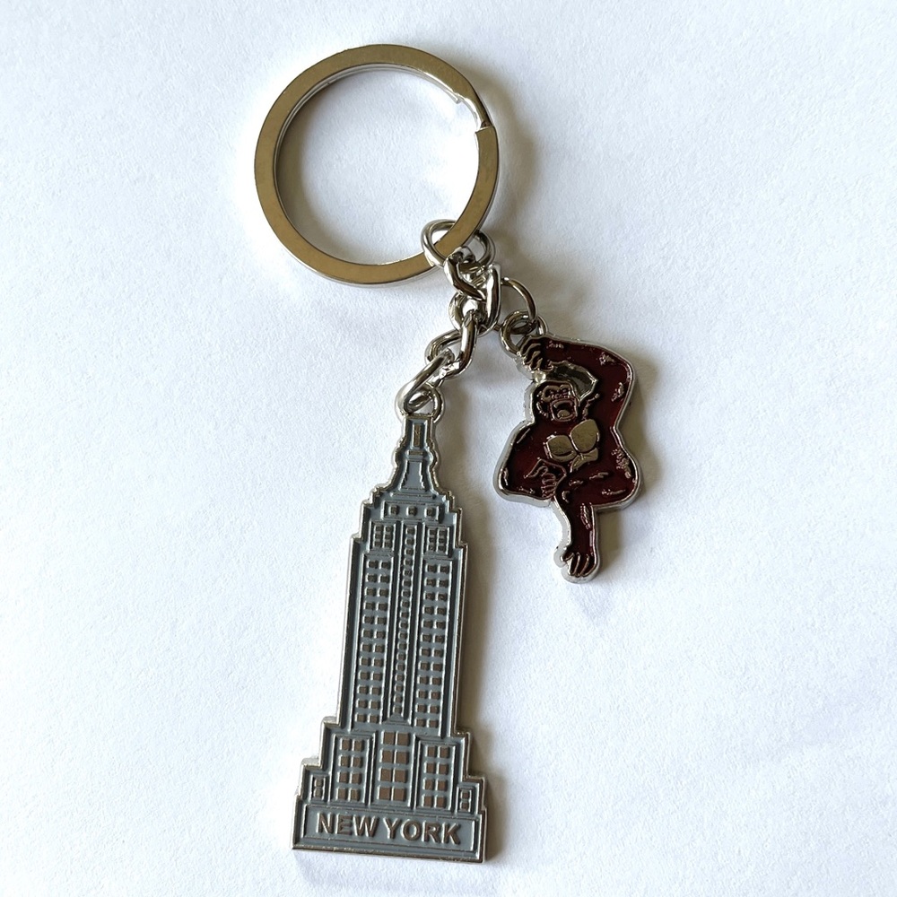 New York City charm keychain key holder charms. NYC-King Kong